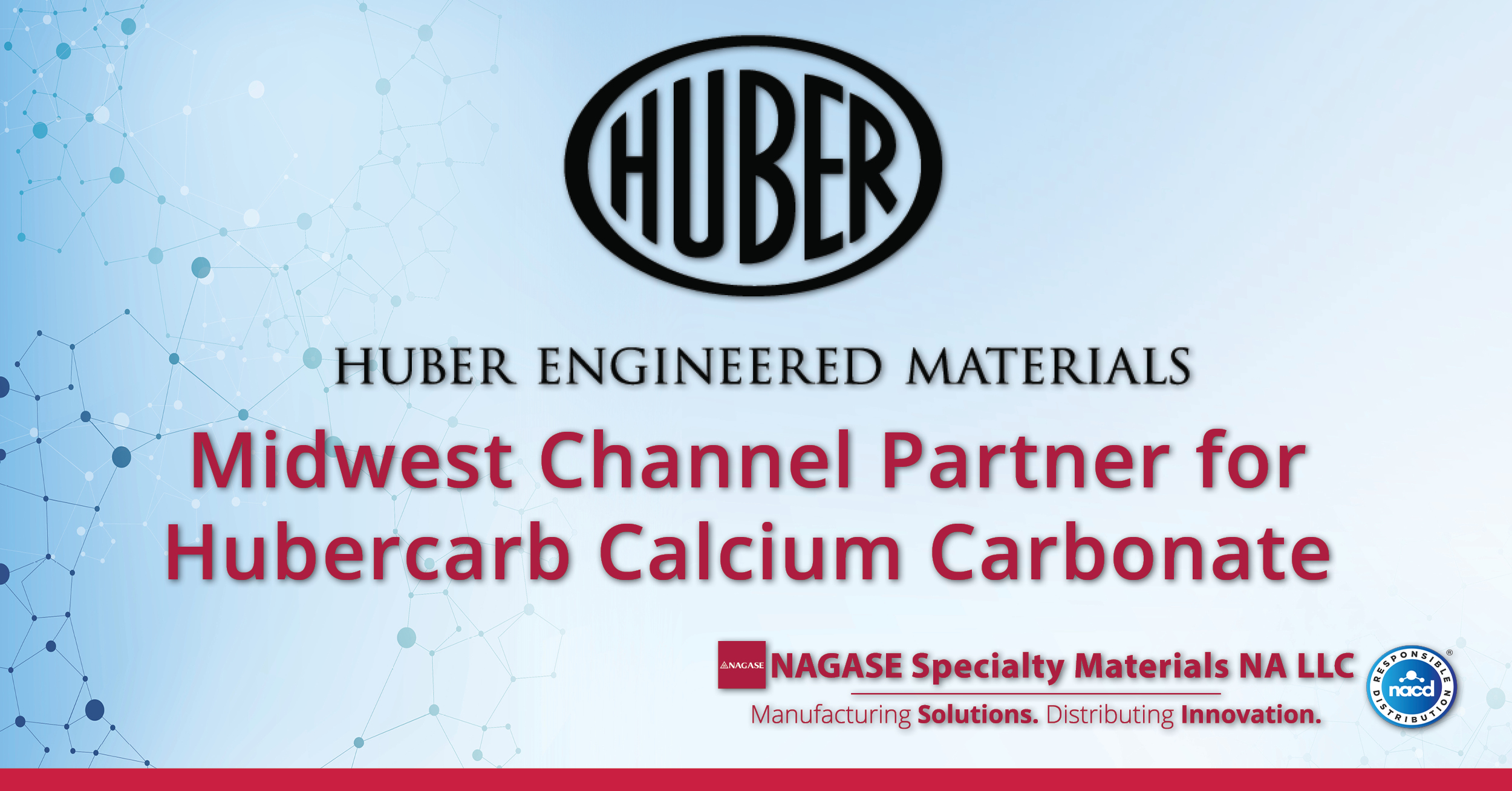 NAGASE Specialty Materials Partners with Huber Calcium Carbonates